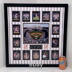 New York Yankees 14 Tops Signature Baseball Cards Ny Stadium Photo Jeter Rivera