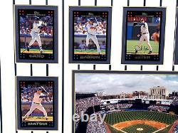 New York Yankees 14 Tops Signature Baseball Cards Ny Stadium Photo Jeter Rivera