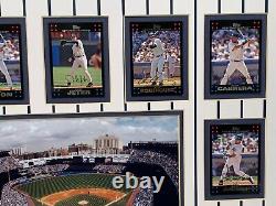 New York Yankees 14 Tops Signature Baseball Cards Ny Stadium Photo Jeter Rivera