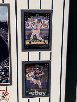 New York Yankees 14 Tops Signature Baseball Cards Ny Stadium Photo Jeter Rivera