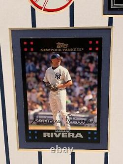 New York Yankees 14 Tops Signature Baseball Cards Ny Stadium Photo Jeter Rivera