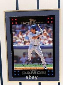 New York Yankees 14 Tops Signature Baseball Cards Ny Stadium Photo Jeter Rivera