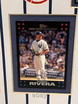 New York Yankees 14 Tops Signature Baseball Cards Ny Stadium Photo Jeter Rivera