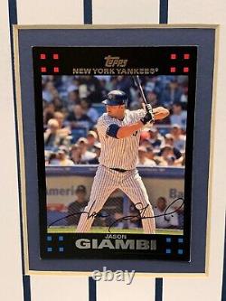 New York Yankees 14 Tops Signature Baseball Cards Ny Stadium Photo Jeter Rivera