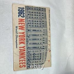 New York Yankees 1962 World Champions Yearbook Third Edition Yankee Stadium