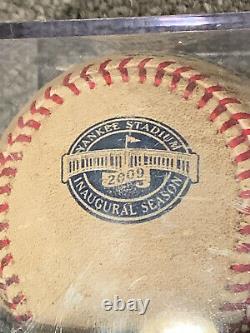 New York Yankees 2009 Game Used Baseball Yankee Stadium Inaugural Season MLB