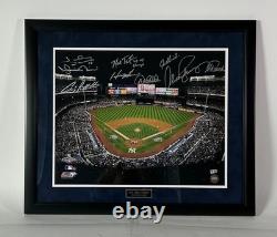 New York Yankees 2009 World Champions Autographed Stadium Photo Steiner LOA/COA