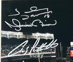 New York Yankees 2009 World Champions Autographed Stadium Photo Steiner LOA/COA
