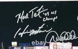 New York Yankees 2009 World Champions Autographed Stadium Photo Steiner LOA/COA