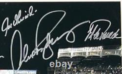 New York Yankees 2009 World Champions Autographed Stadium Photo Steiner LOA/COA