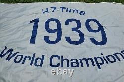 New York Yankees 27-Time World Champions 1939 Flag from stadium Steiner LOA 1/1