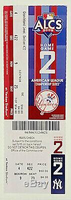 New York Yankees Alcs Game 2 Yankees Stadium 2009 10/17/09 Jeter Hr Full Ticket