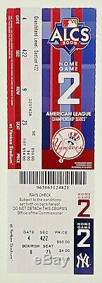 New York Yankees Alcs Game 2 Yankees Stadium 2009 10/17/09 Jeter Hr Full Ticket