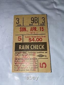 New York Yankees April 15, 1973 50th Anniversary of Yankee Stadium Ticket Stub