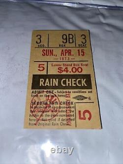 New York Yankees April 15, 1973 50th Anniversary of Yankee Stadium Ticket Stub