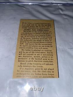 New York Yankees April 15, 1973 50th Anniversary of Yankee Stadium Ticket Stub