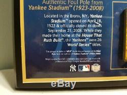 New York Yankees Authentic Foul Pole From Yankee Stadium (1923-2008)