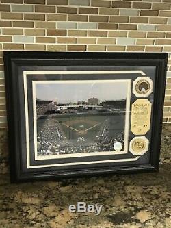 New York Yankees Baseball Stadium Limited Edition /5000 24k Gold Game Used