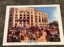 New York Yankees Baseball Yankee Stadium Art Print Bernie Fuchs Signed LE 700