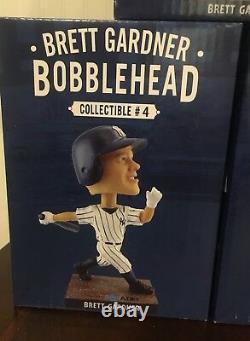 New York Yankees Brett Gardner Bobblehead Sga 8/31/2018 Nib