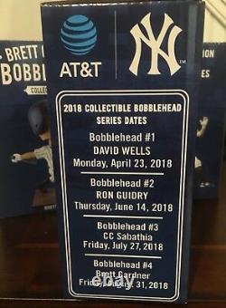 New York Yankees Brett Gardner Bobblehead Sga 8/31/2018 Nib