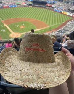 New York Yankees Budweiser Cowboy Hat 2025 Sga Exclusive Walk Off Mlb Rare