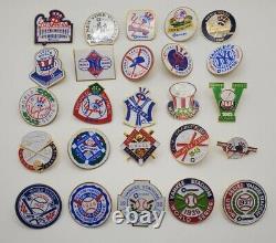 New York Yankees Chase World Series 1923-2000 Collectible Lapel Pin Lot of 25