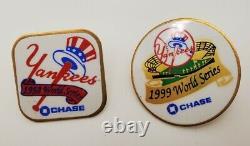 New York Yankees Chase World Series 1923-2000 Collectible Lapel Pin Lot of 25