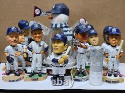 New York Yankees Crystal Snowman 10 Players Set And Piece of Concrete Stadium