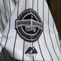 New York Yankees Derek Jeter #2 2009 White Stadium Inaugural Authentic Jersey 50