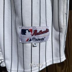 New York Yankees Derek Jeter #2 2009 White Stadium Inaugural Authentic Jersey 50