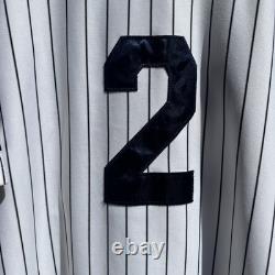 New York Yankees Derek Jeter #2 2009 White Stadium Inaugural Authentic Jersey 50