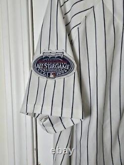 New York Yankees Derek Jeter Majestic Jersey Sz 50 2008 Stadium All Star Patch