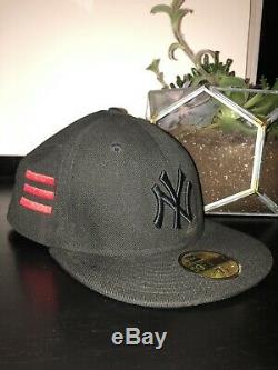 New York Yankees Era Fitted Hat Jay Z All Black Everything Yankee Stadium Rare