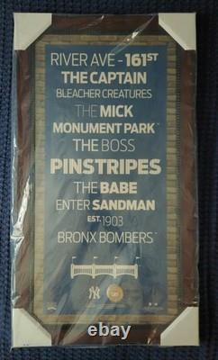New York Yankees Framed Collage with Stadium Dirt Steiner Sports