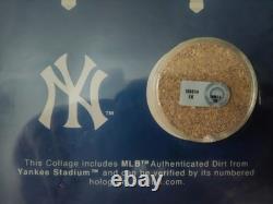 New York Yankees Framed Collage with Stadium Dirt Steiner Sports