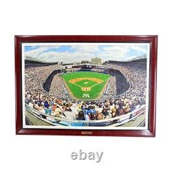 New York Yankees Framed Old Yankee Stadium 23x36 Stretched Canvas