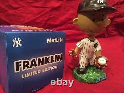 New York Yankees Franklin Peanuts Metlife Bobblehead Doll SGA 2016 5th In Series