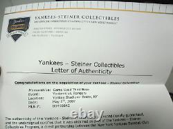 New York Yankees Game Used 3rd Base 2007 Old Yankee Stadium Yankees Vs Rangers