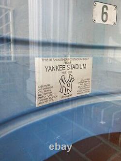 New York Yankees Game Used Old Stadium #6 Seat Back Piece Of History