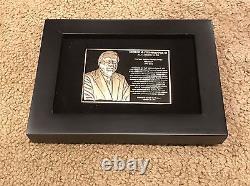 New York Yankees George M. Steinbrenner Monument Park Plaque Pin In Frame SGA