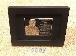 New York Yankees George M. Steinbrenner Monument Park Plaque Pin In Frame SGA