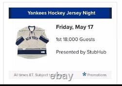 New York Yankees Hockey Jersey SGA 5/17/2024 StubHub