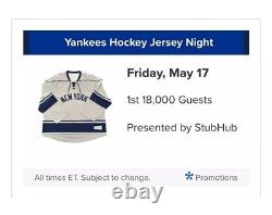 New York Yankees Hockey Jersey SGA 5/17/2024 StubHub