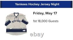 New York Yankees Hockey Jersey Yankee Stadium SGA 5/17/2024 Size XL