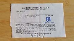 New York Yankees Last Game Ever Yankee Stadium Ticket 1973