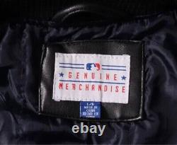 New York Yankees Leather Stadium Jacket Used, Size L mens from Japan F/S