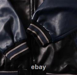 New York Yankees Leather Stadium Jacket Used, Size L mens from Japan F/S