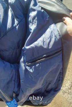 New York Yankees Leather Stadium Jacket Used, Size XL Mens