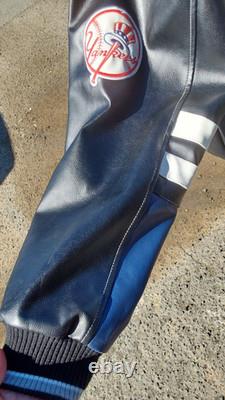 New York Yankees Leather Stadium Jacket Used, Size XL Mens